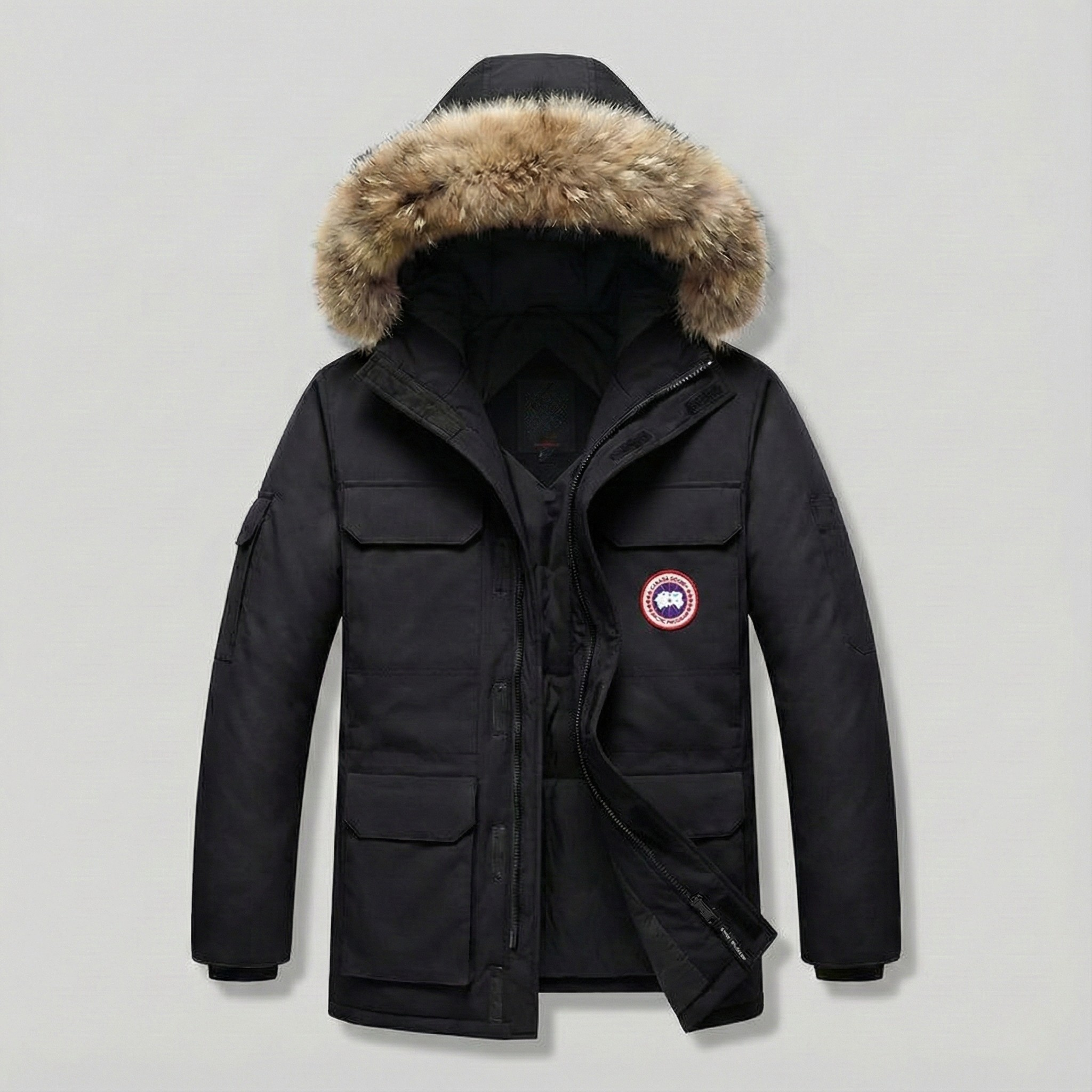 Men's Warm and Thick Parka Comfortable Winter Jacket | with Fur Hood
