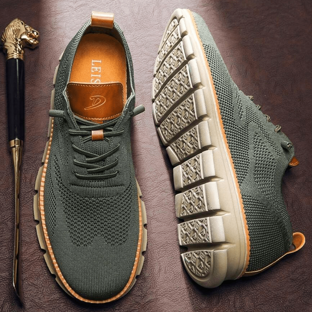 Sapatos ortopédicos respiráveis para caminhada com suporte plantar