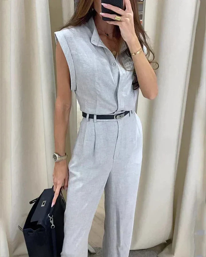 Adah - Conjunto Casual Camisa y Pantalones
