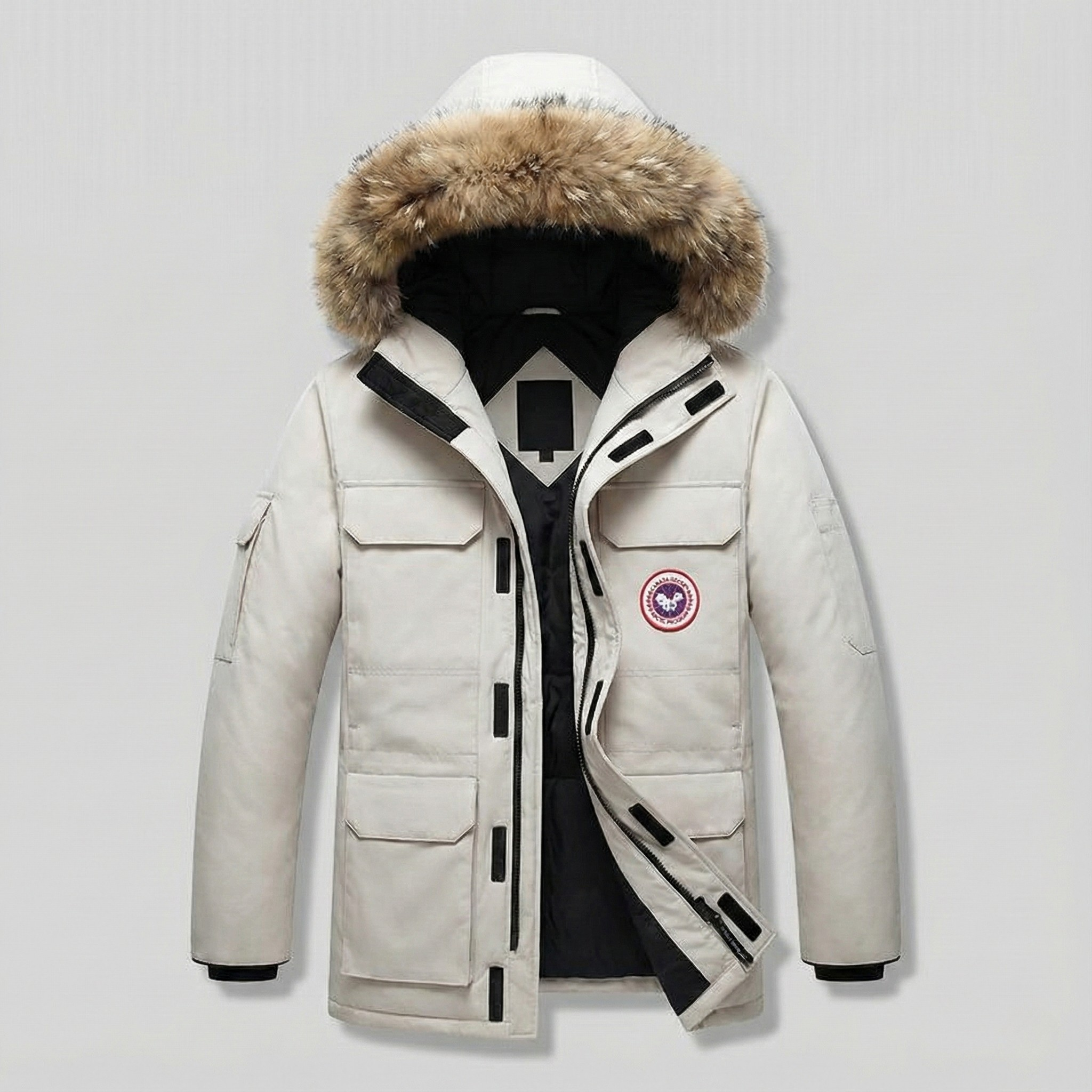 Men's Warm and Thick Parka Comfortable Winter Jacket | with Fur Hood