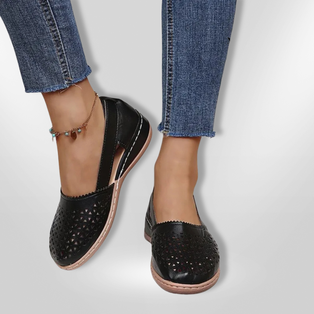 Sapatos ortopédicos femininos com design respirável e suporte total – MELANIA