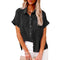 Chemise femme à manches courtes coupe ample