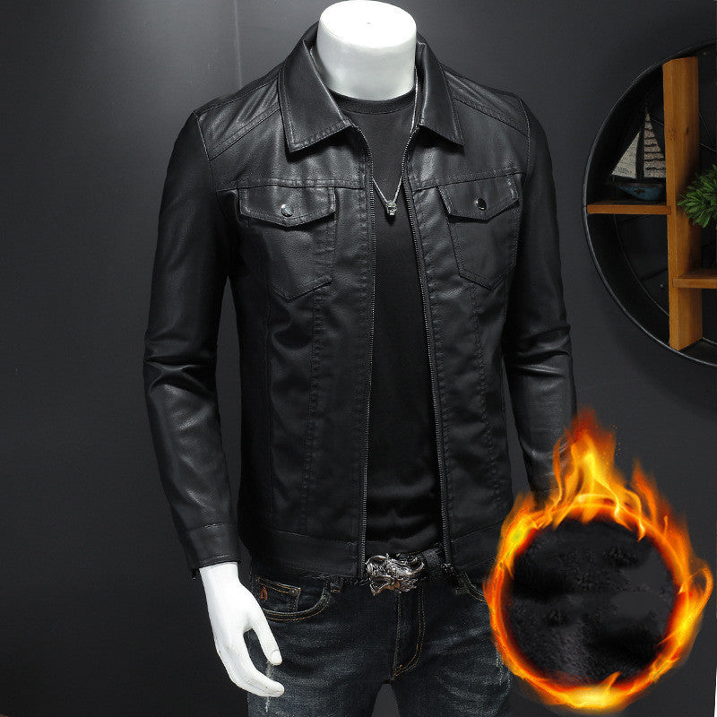 Veste en cuir vintage pour homme – résistante, confortable, élégante et classique