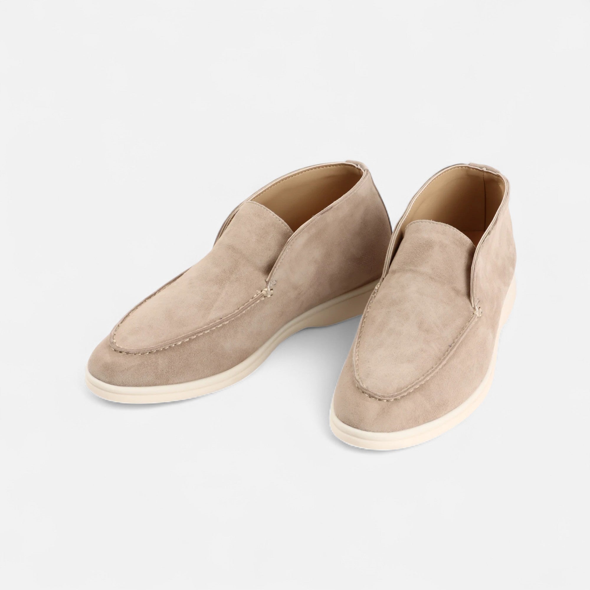 Men's Suede Mule Loafers - Heritage Camel
