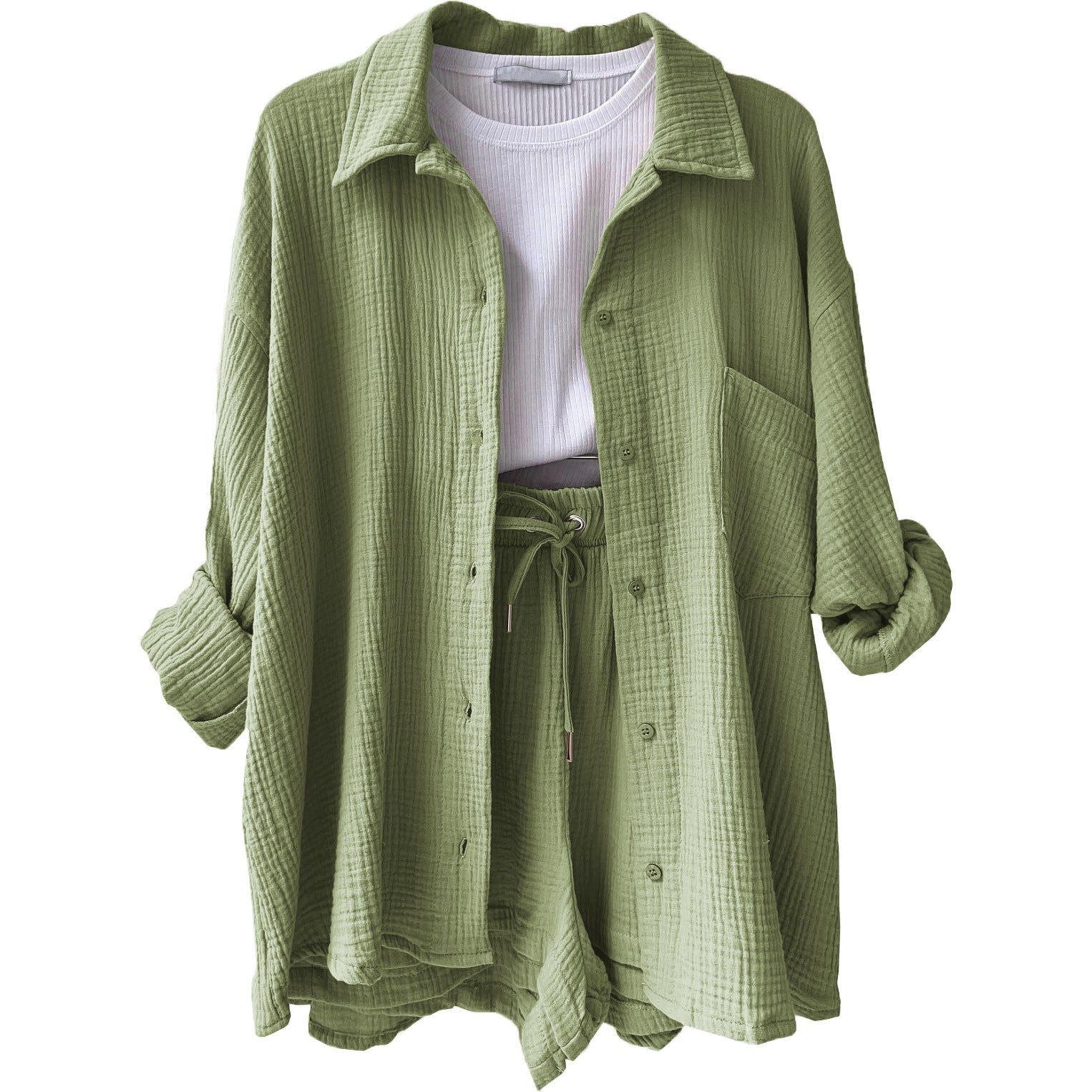 Two-Piece Summer Set | Women's Shirt and Shorts