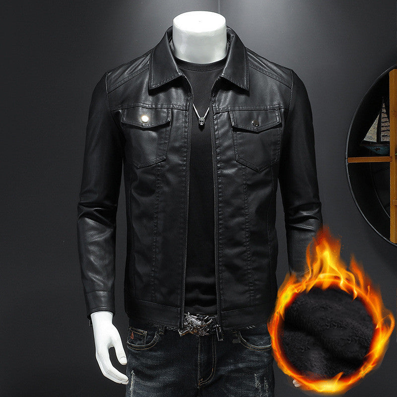 Veste en cuir vintage pour homme – résistante, confortable, élégante et classique