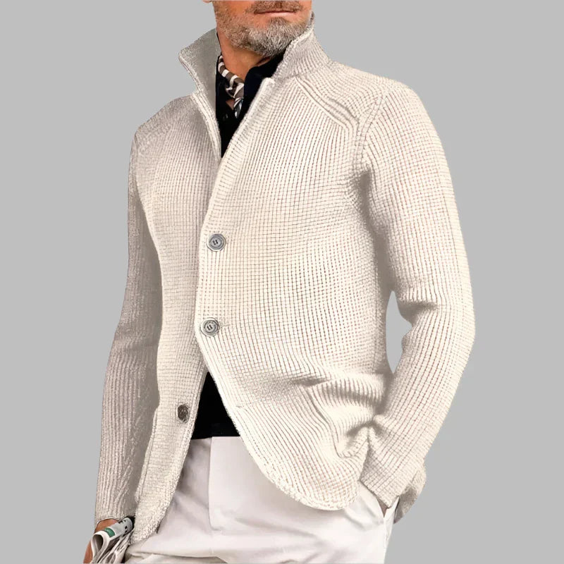 Enzo - Cardigan in lana a maglia