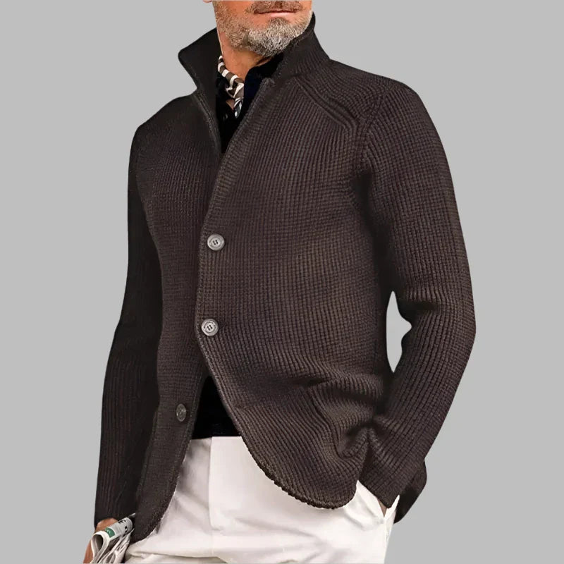 Enzo - Cardigan in lana a maglia