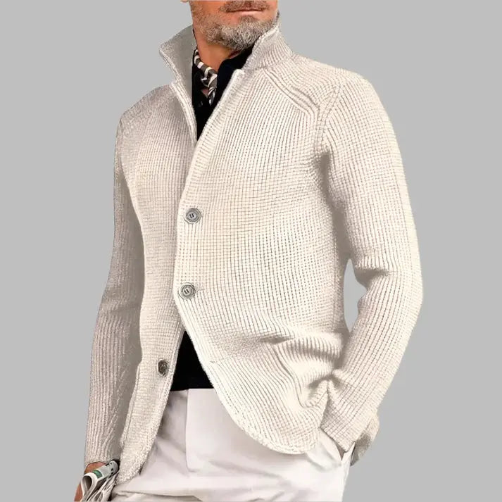 Enzo - Cardigan in lana a maglia