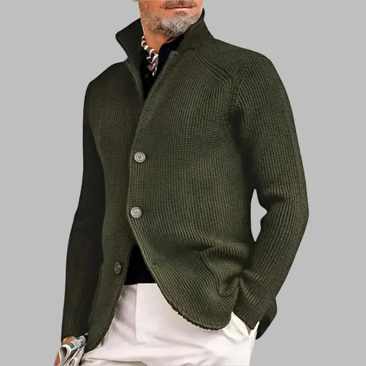 Enzo - Cardigan in lana a maglia