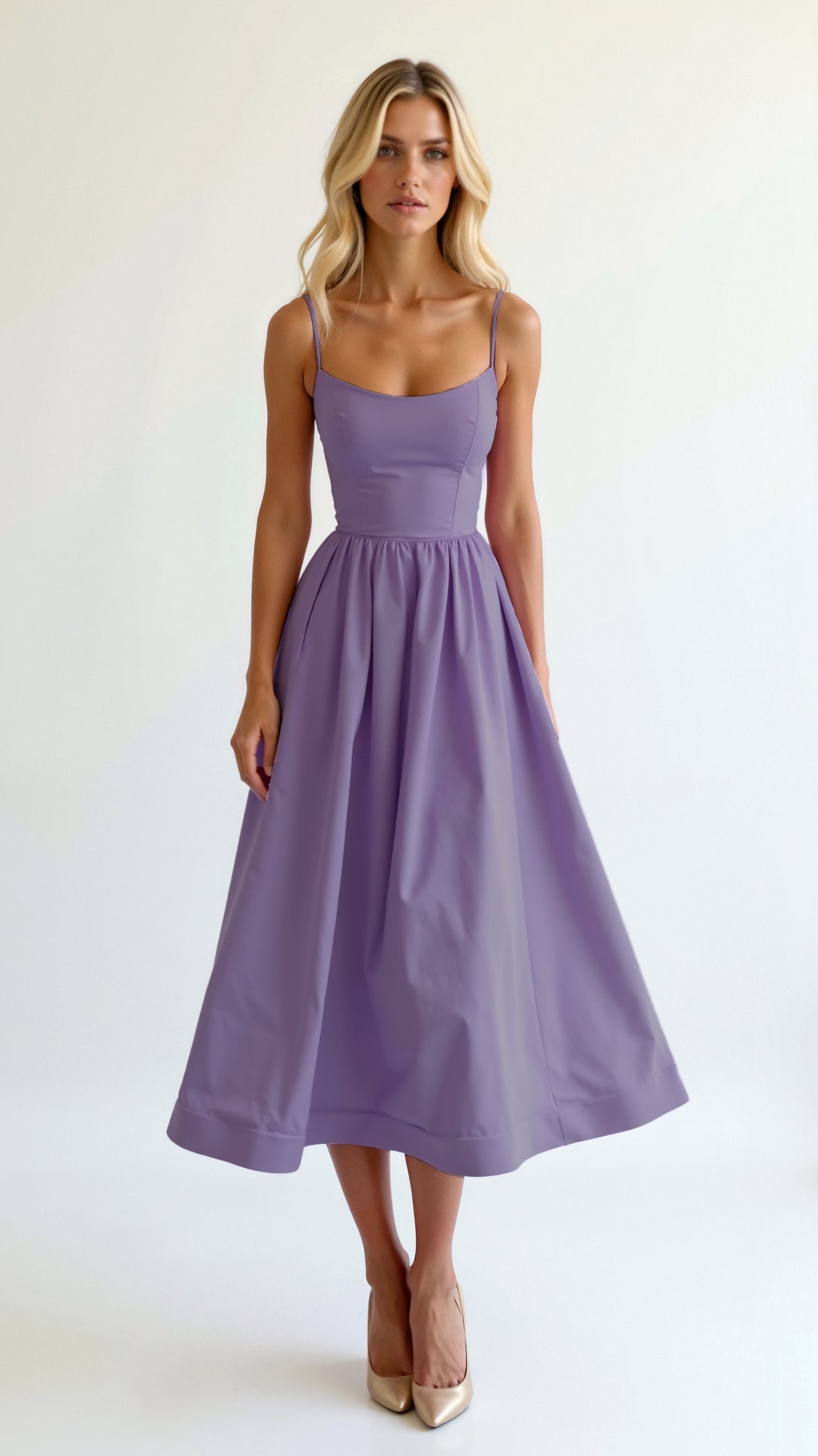 Robe midi fluide