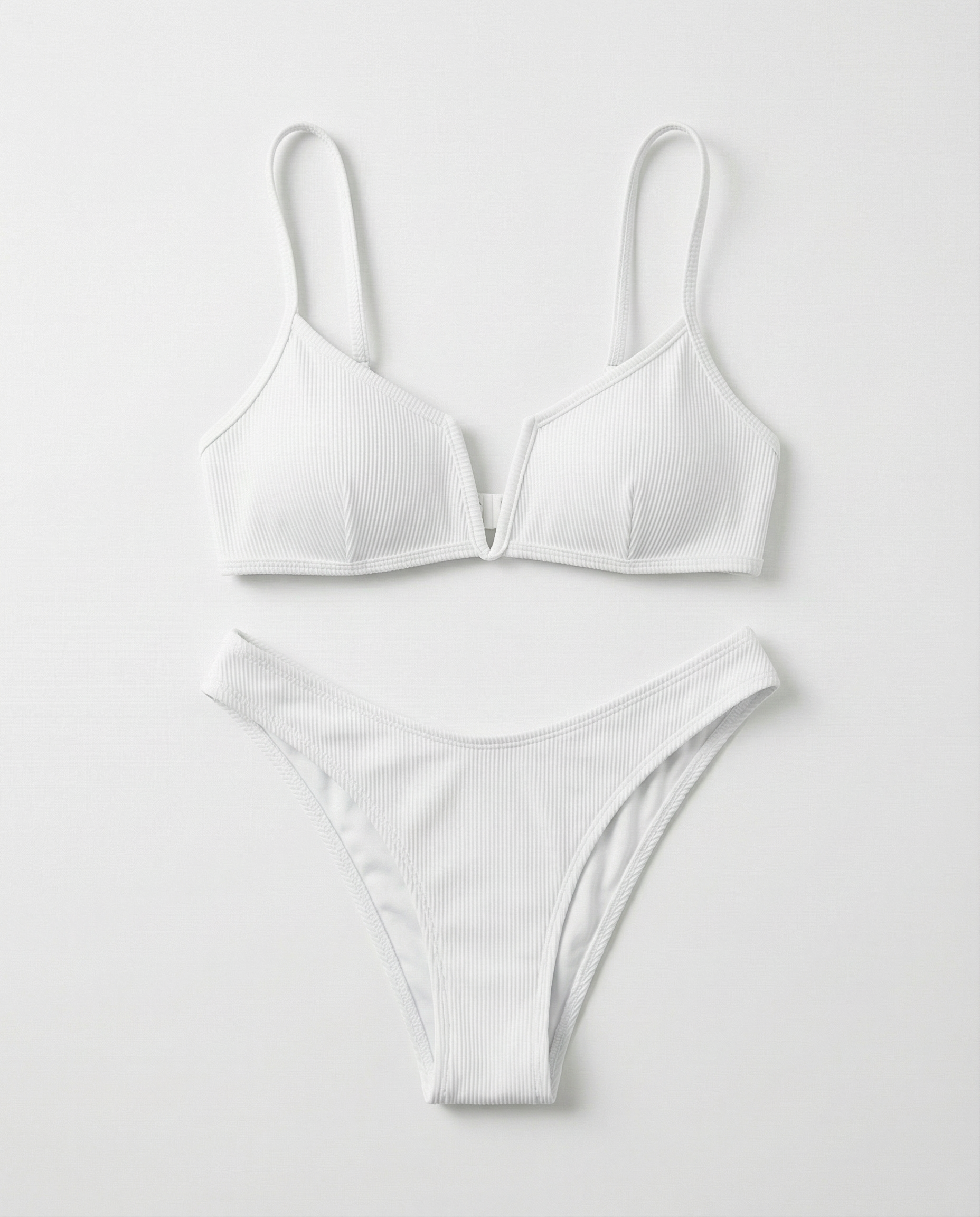 Bikini push-up a coste da donna con spalline sottili