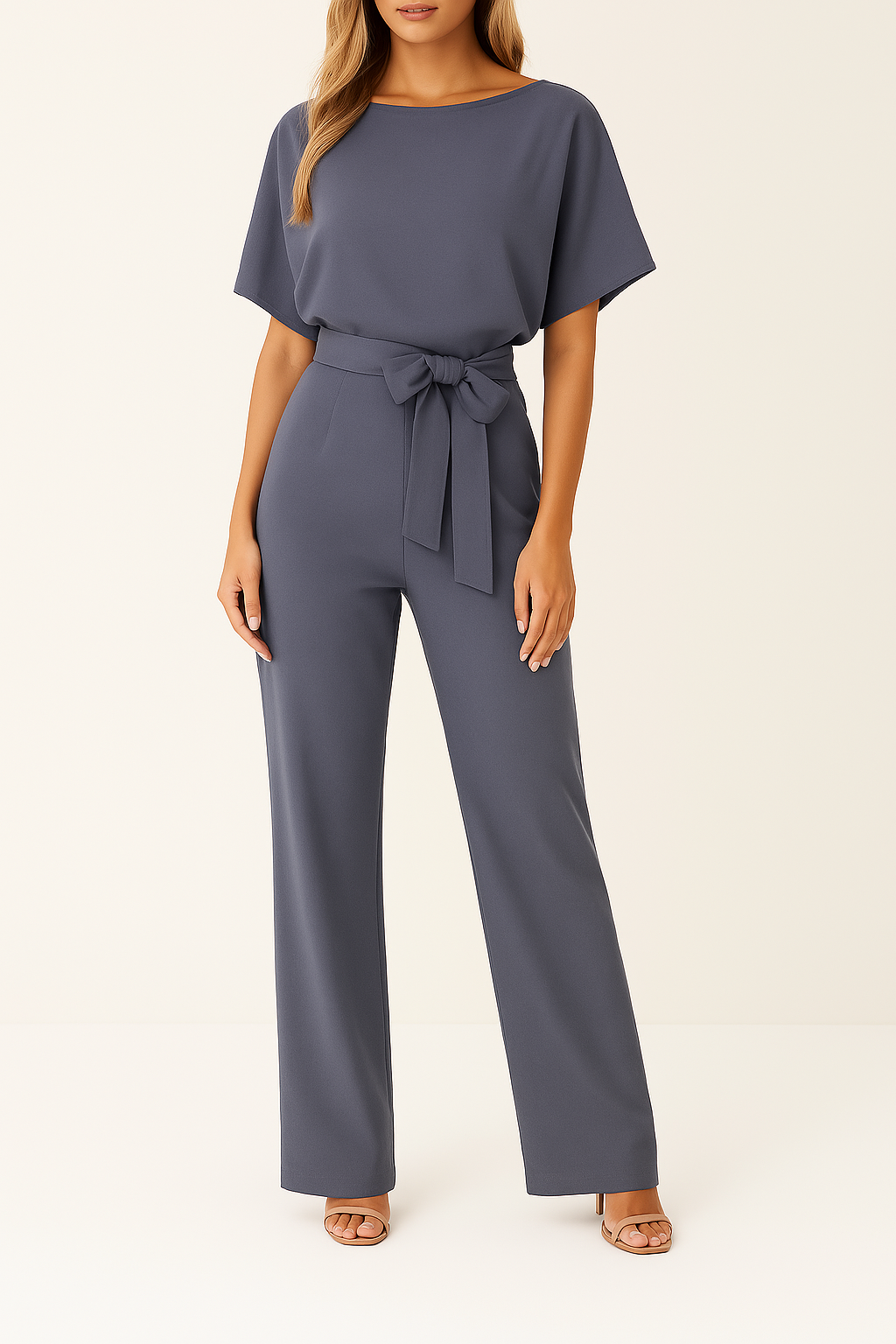 Tuta elegante da donna con cintura in vita