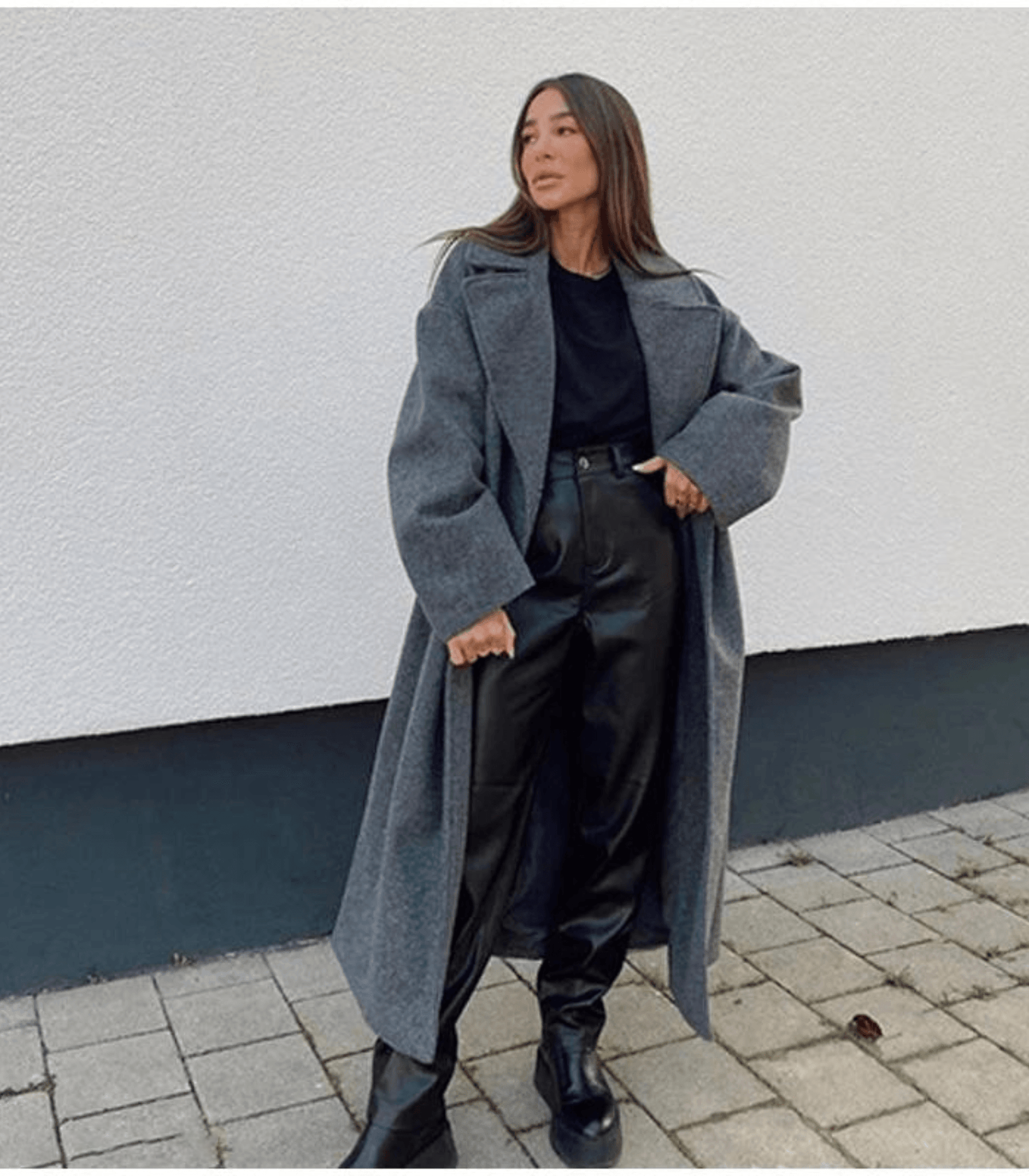 Cappotto Lungo Oversize da Donna a Doppio Petto | Soprabito Invernale Caldo