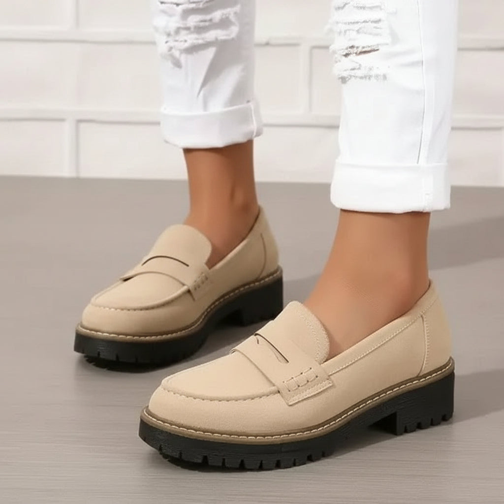 Velo | Mocassins épais pour femmes – Confort artisanal chic et silhouette affinante raffinée