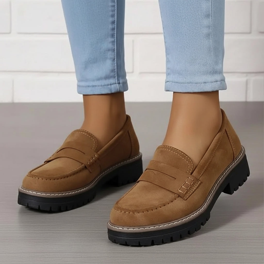 Velo | Mocassins épais pour femmes – Confort artisanal chic et silhouette affinante raffinée
