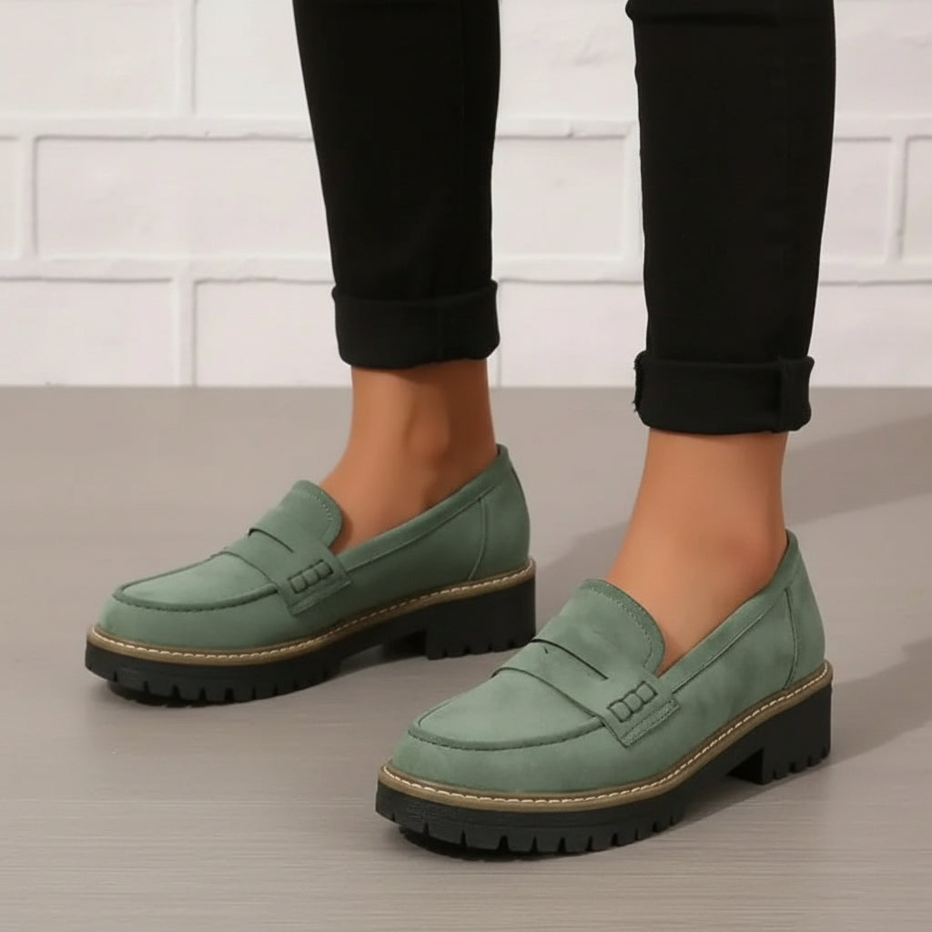 Velo | Mocassins épais pour femmes – Confort artisanal chic et silhouette affinante raffinée