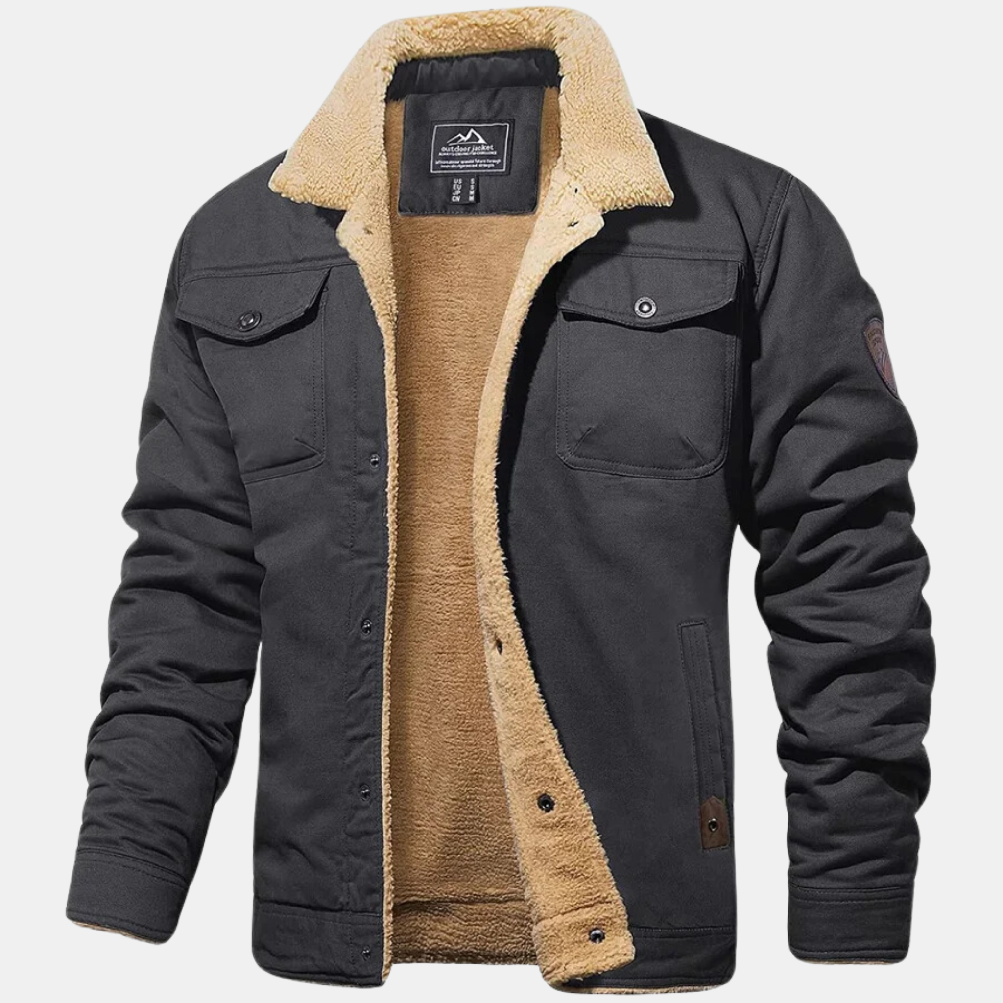 Κλασικό vintage ανδρικό bomber μπουφάν