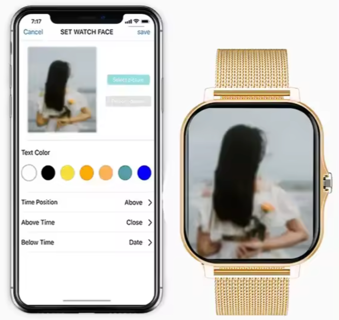 Elegant smartwatch with health and activity tracking for women - Aivee