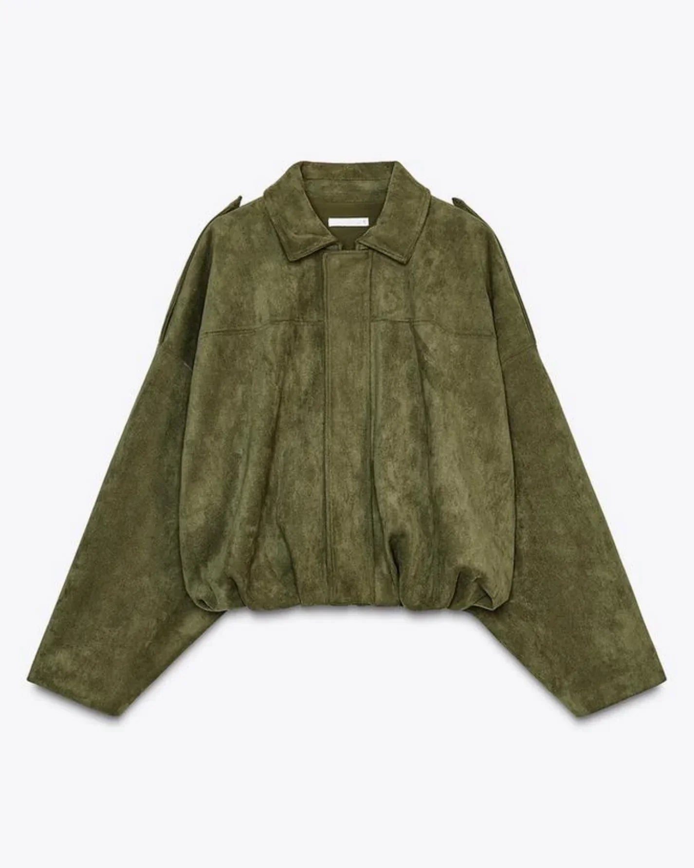 Giacca Corta da Donna Effetto Camoscio con Colletto