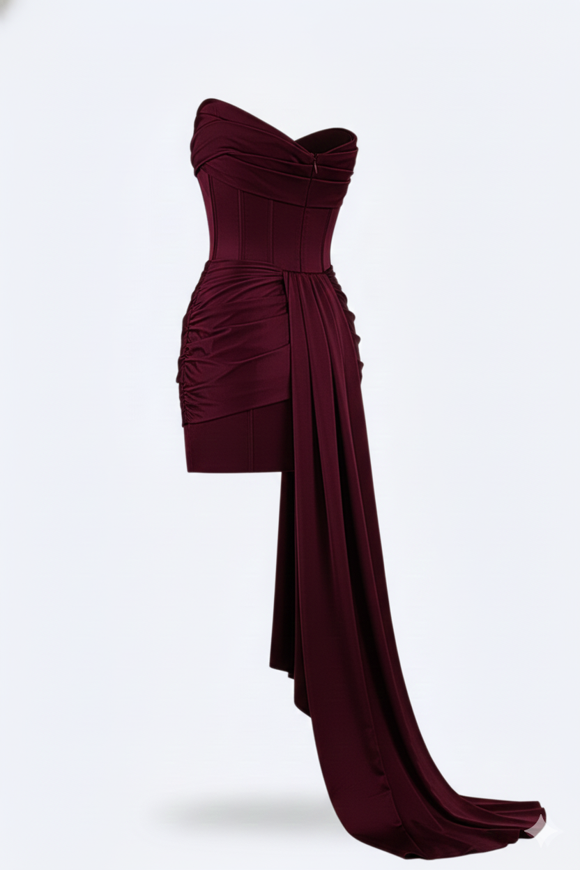 Valerios Fashion elegancka krótka sukienka wieczorowa damska