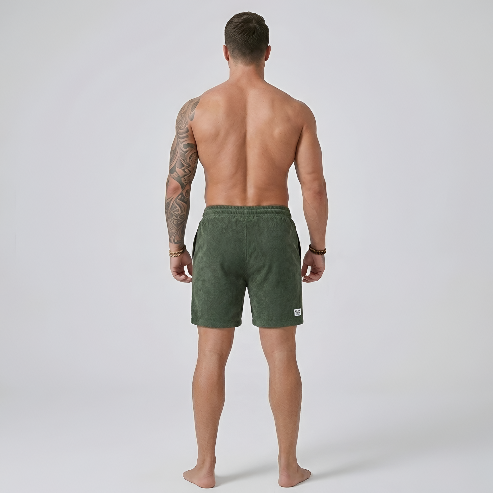 Pantaloncini sportivi uomo con coulisse elasticizzata e tasche casual palestra