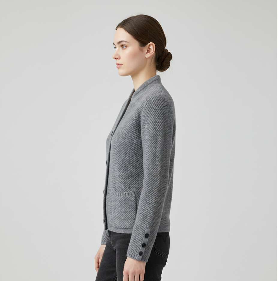 Valerios Fashion ζακέτα γυναικεία μάλλινη κομψή με κουμπιά