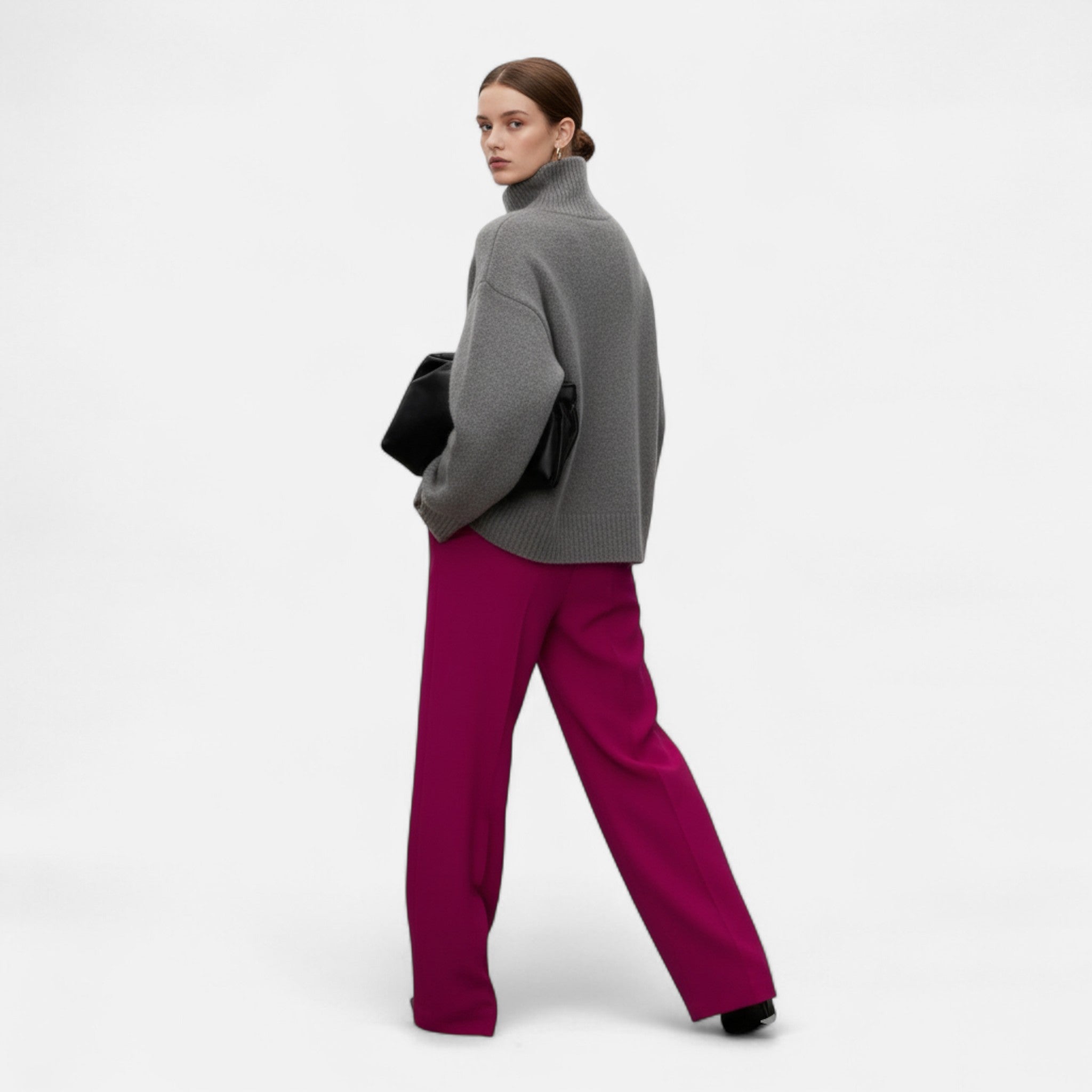 Damski sweter z wełny – Ponadczasowa elegancja z golfem
