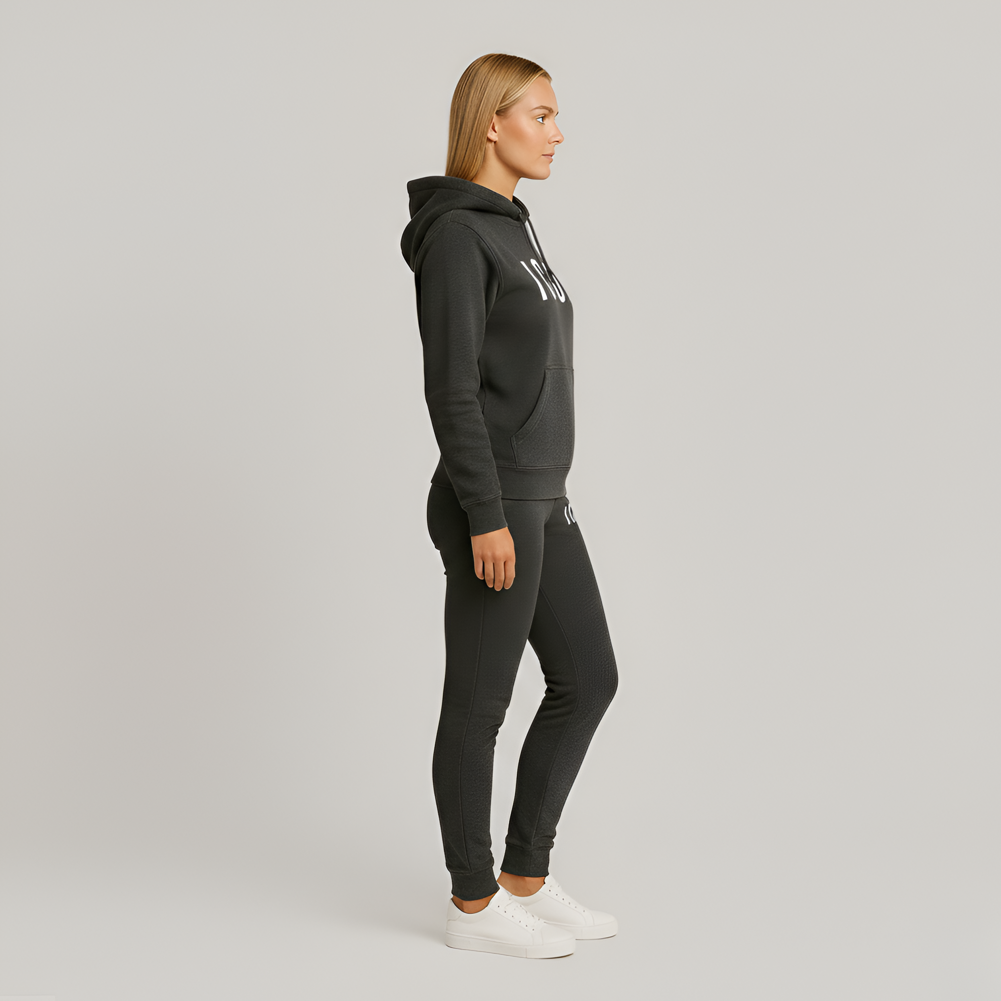 Mono de felpa unisex con capucha de algodón, conjunto deportivo de ajuste regular