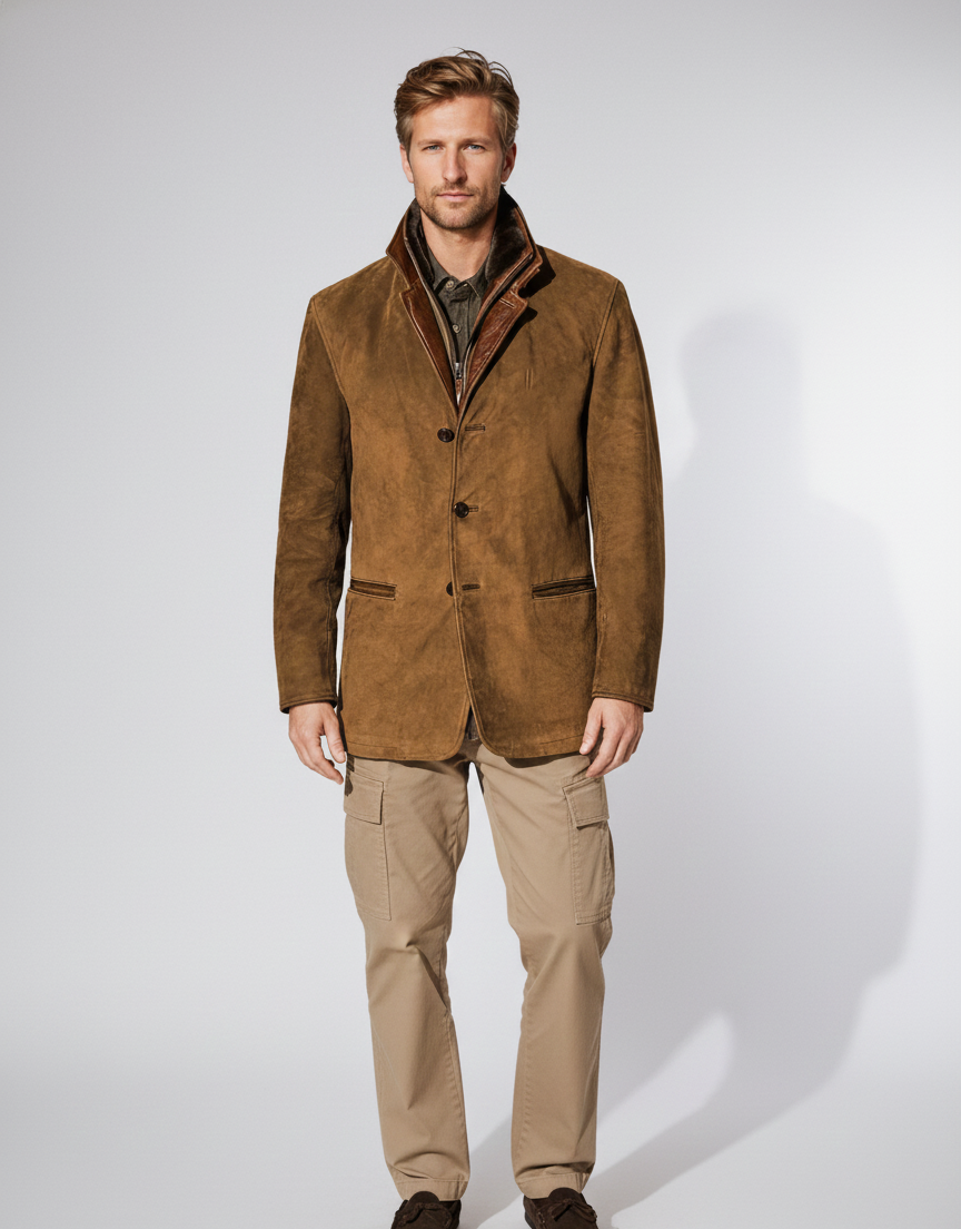 Valerios Fashion veste homme cuir vintage