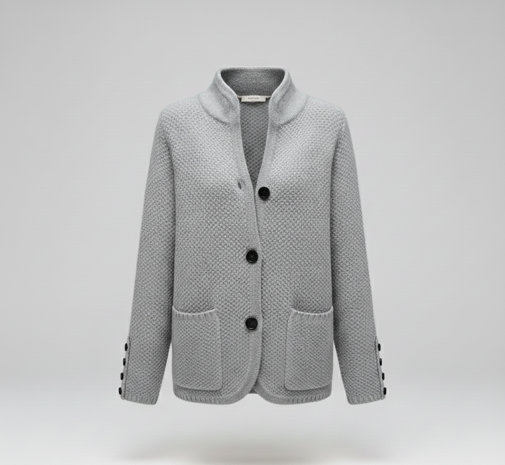 Valerios Fashion ζακέτα γυναικεία μάλλινη κομψή με κουμπιά