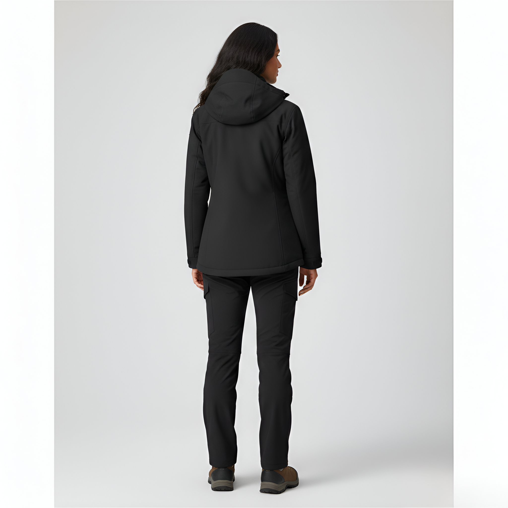 Pánská venkovní bunda s kapucí nepromokavá a větruodolná na zip pro turistiku