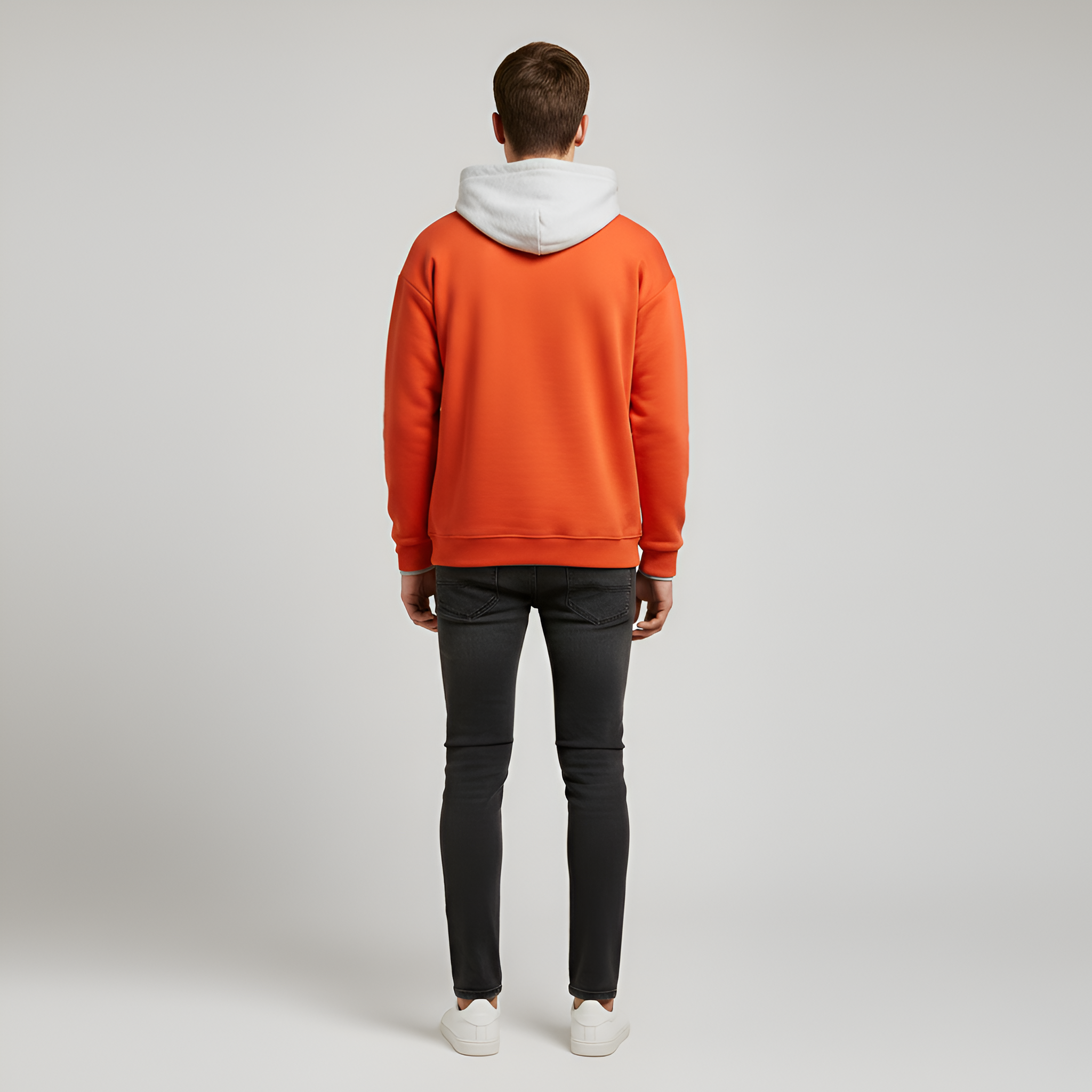 Valerios Fashion herre hættetrøje i bomuld, afslappet