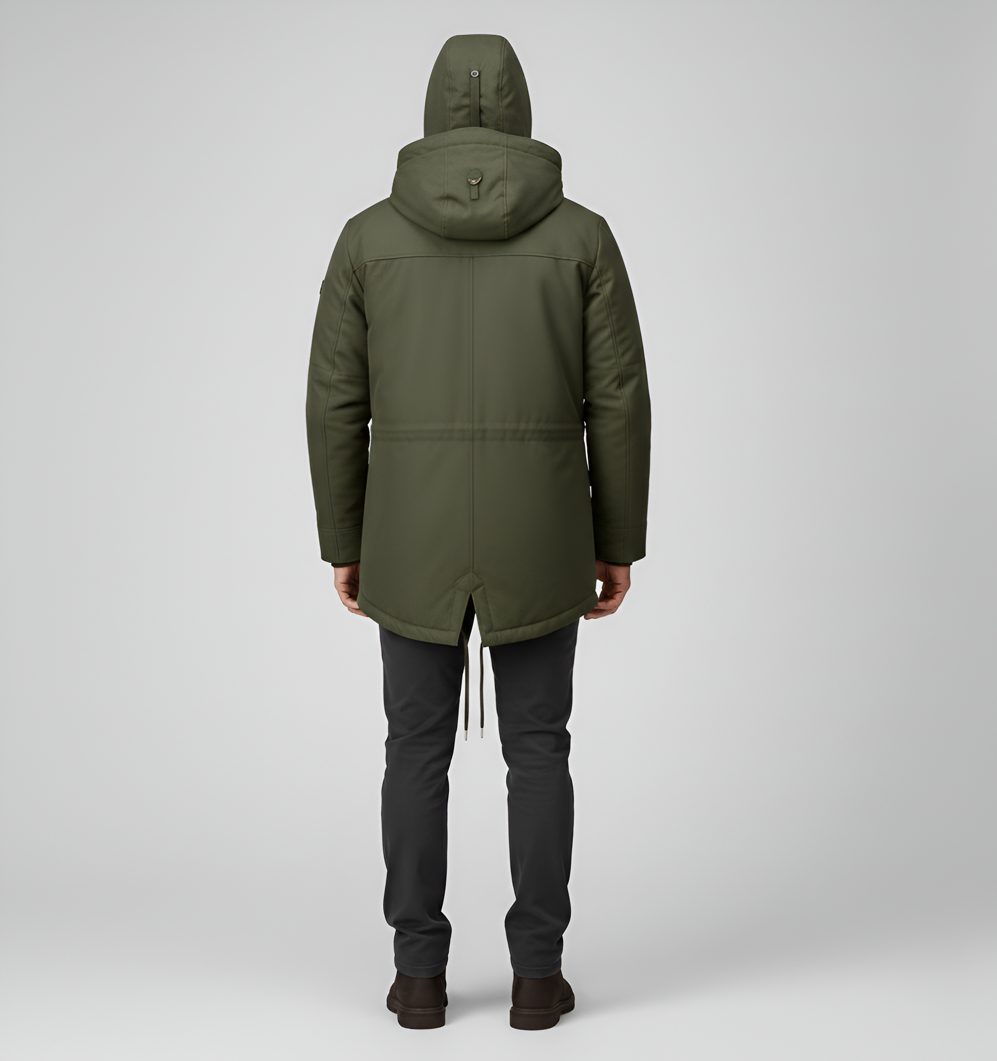 Valerios Fashion Parka Invernale Uomo Imbottito con Cappuccio e Zip