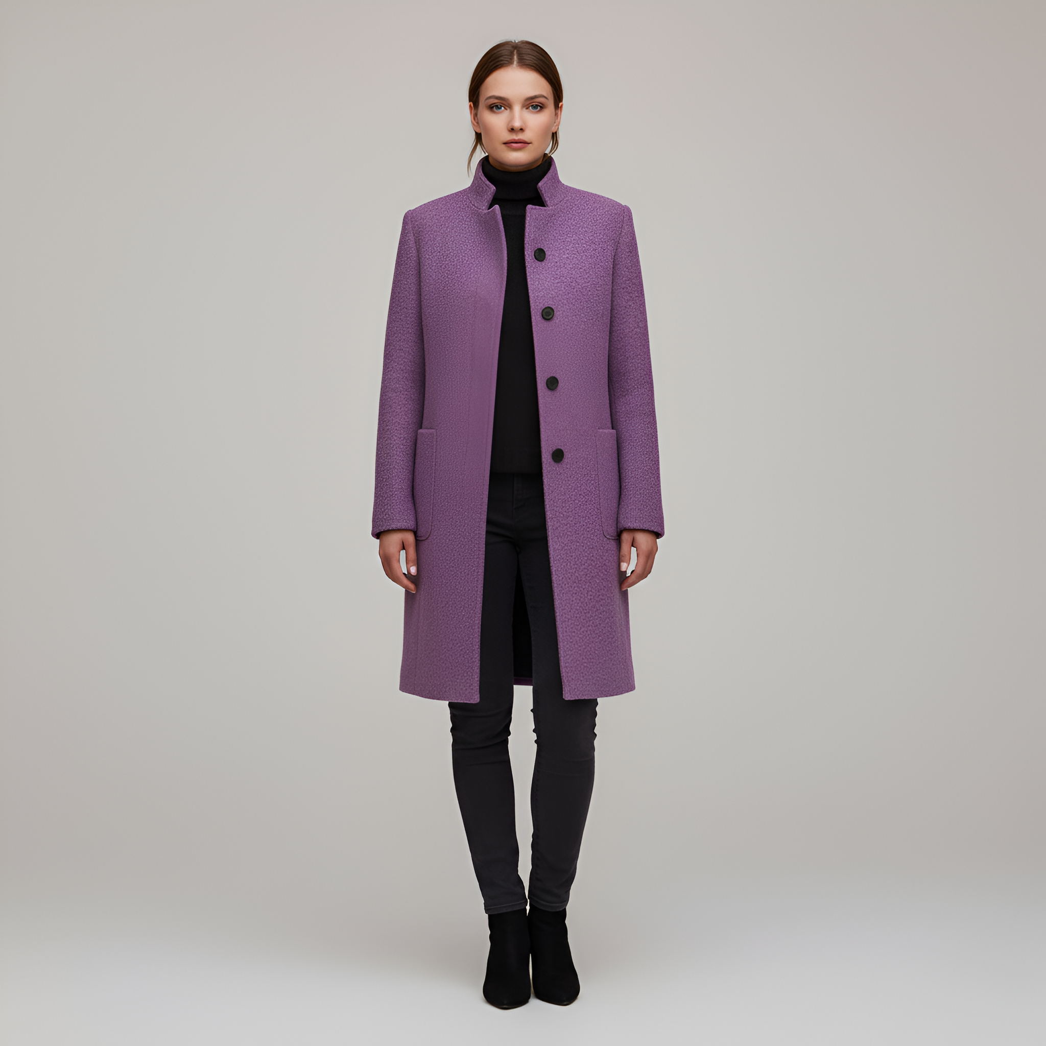 Valerios Fashion γυναικείο παλτό κομψό μακρύ