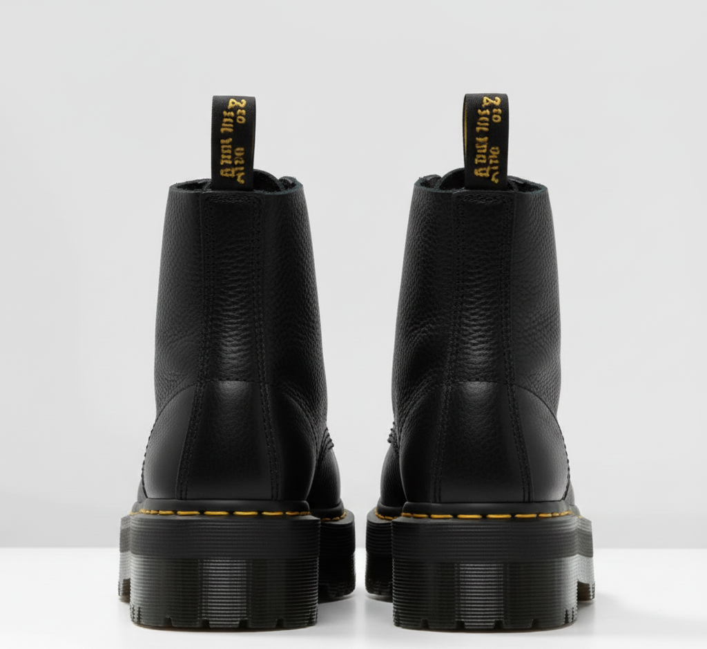 Valerios Fashion stivali unisex in pelle con cerniera