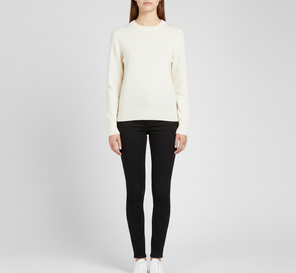 Valerios Fashion πουλόβερ γυναικείο κασμίρι απαλό με στρογγυλή λαιμόκοψη