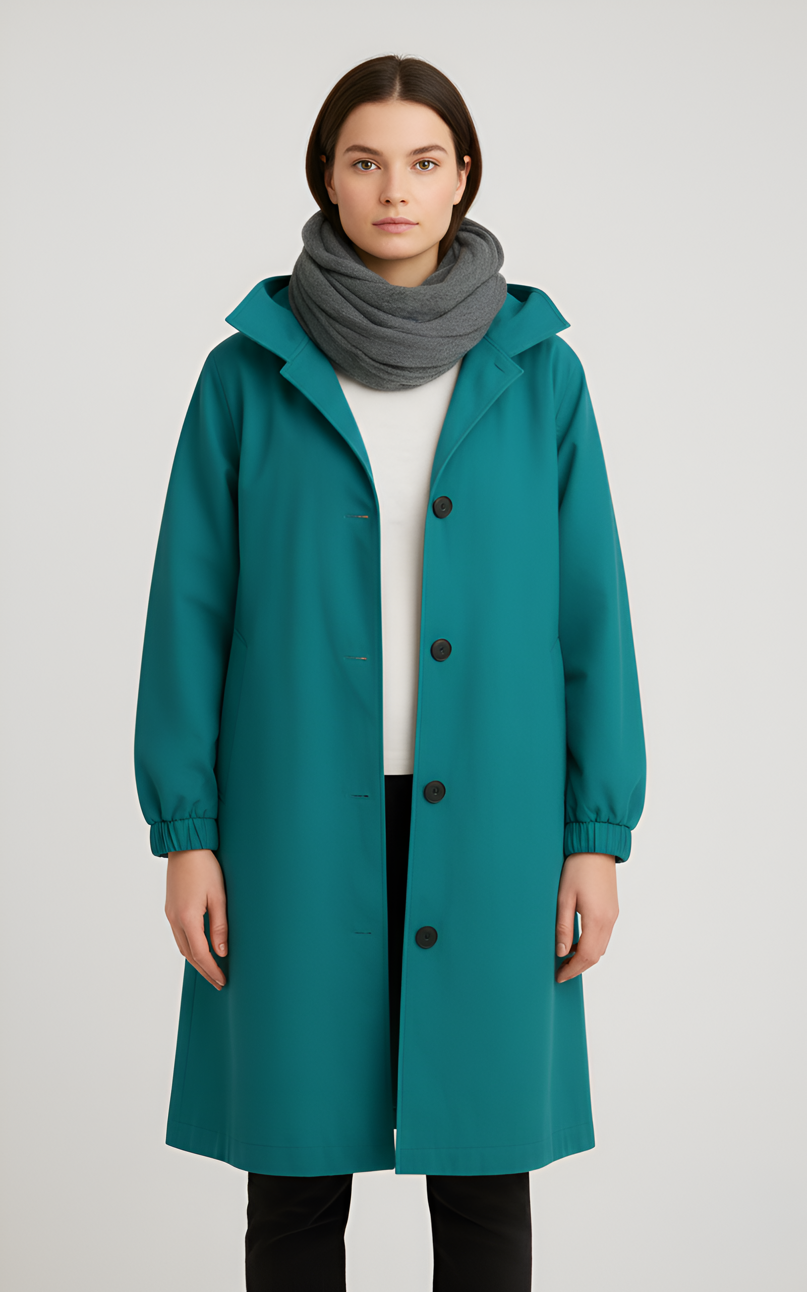 Valerios Fashion αδιάβροχο ελαφρύ γυναικείο παλτό με κουκούλα