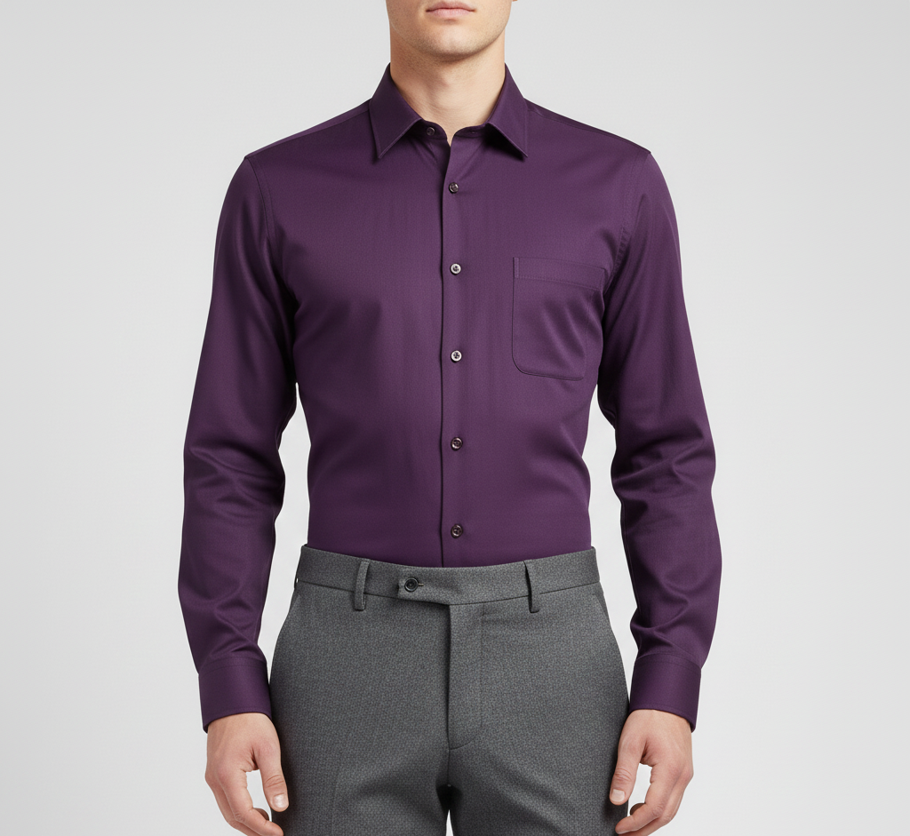 Valerios Fashion camicia uomo cotone elegante slim fit