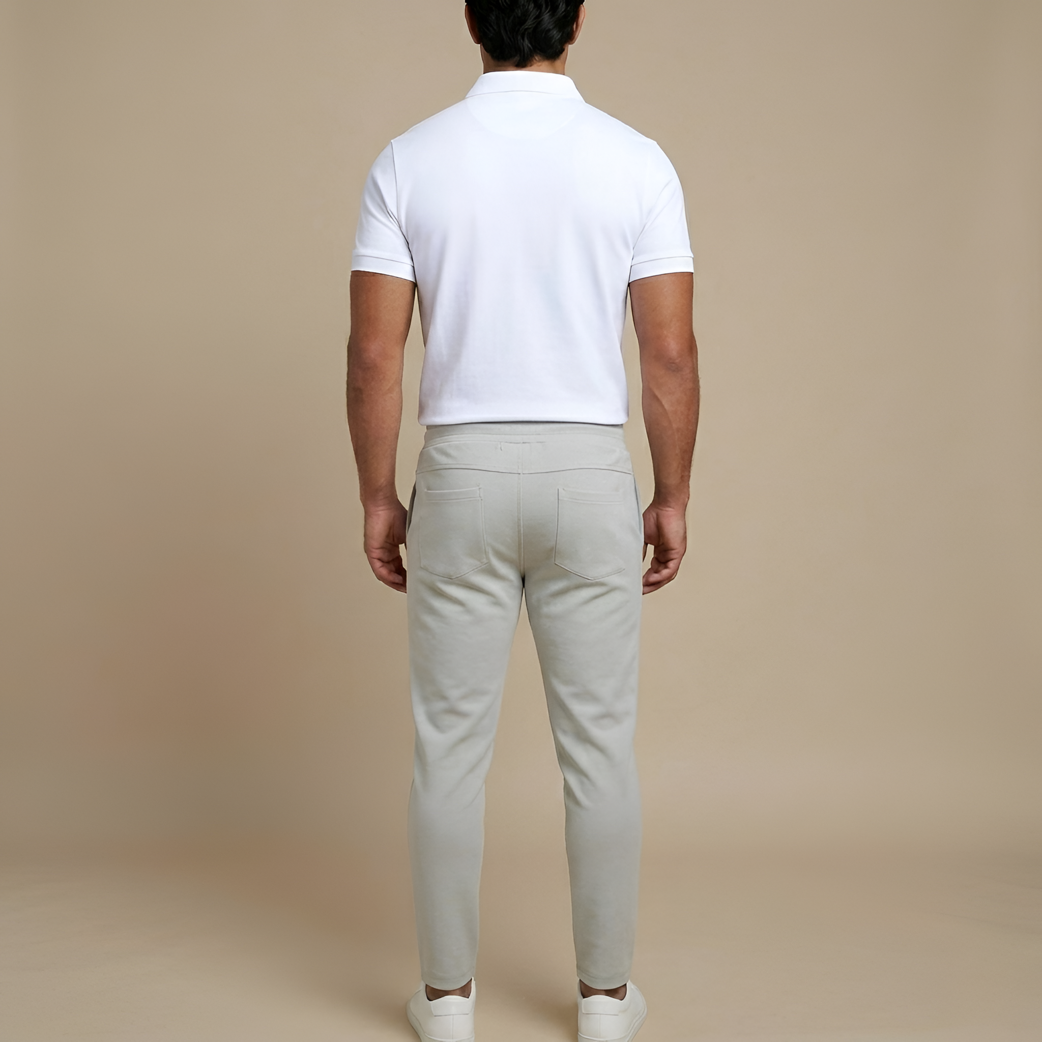 Polo homme manches courtes avec fermeture éclair et col classique coupe ajustée