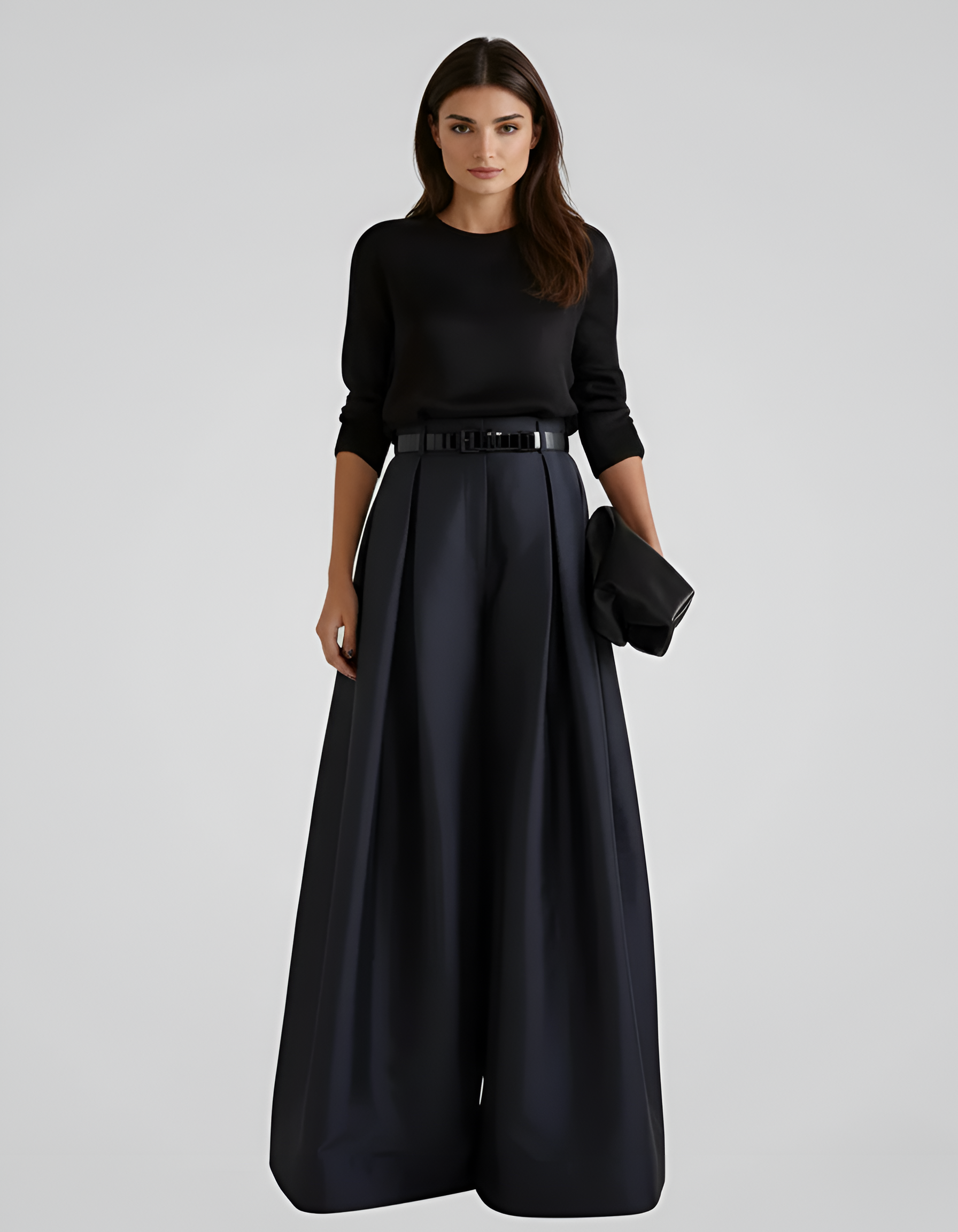 Valerios Fashion jupe longue taille haute femme élégante