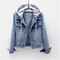 Adah - Long Sleeve Denim Jacket with Removable Hood
