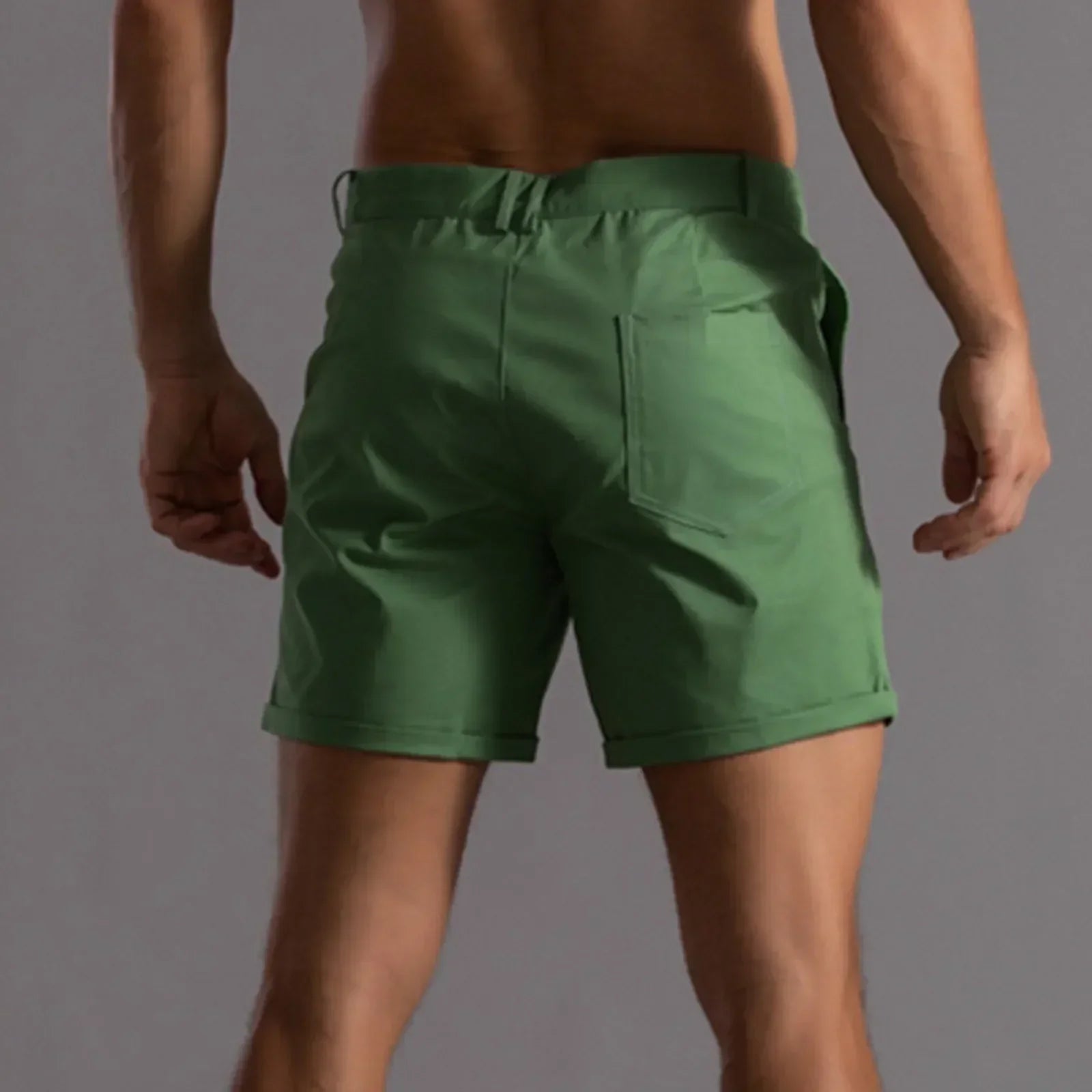 Pantaloni scurți chino pentru bărbați din bumbac elastic – croială confortabilă