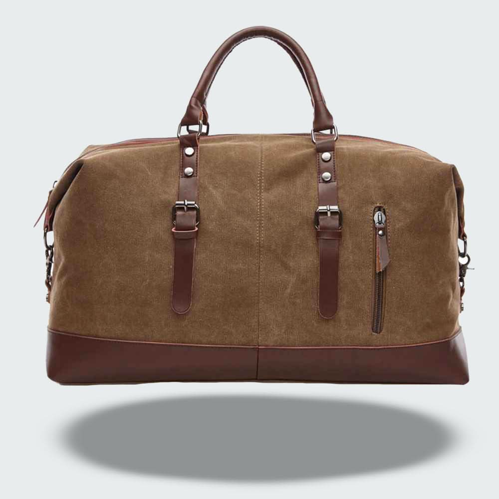Borsa da Viaggio in Pelle per Uomo - Design Resistente in Tela per il Weekend