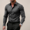 Javier | Camisa de Hombre Manga Larga Botones Cuello Clásico