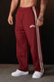 Pantaloni sportivi a righe da uomo con vita elastica