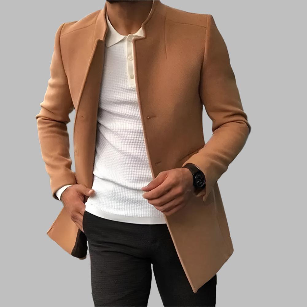 Elegant herrefrakke i uld