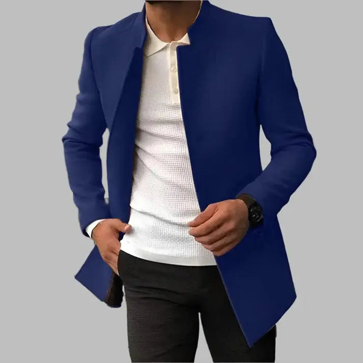 Elegant herrefrakke i uld
