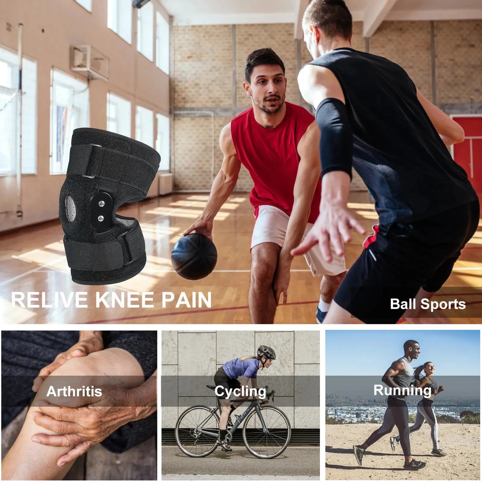 Adjustable and Articulated Knee Brace - Optimal Support