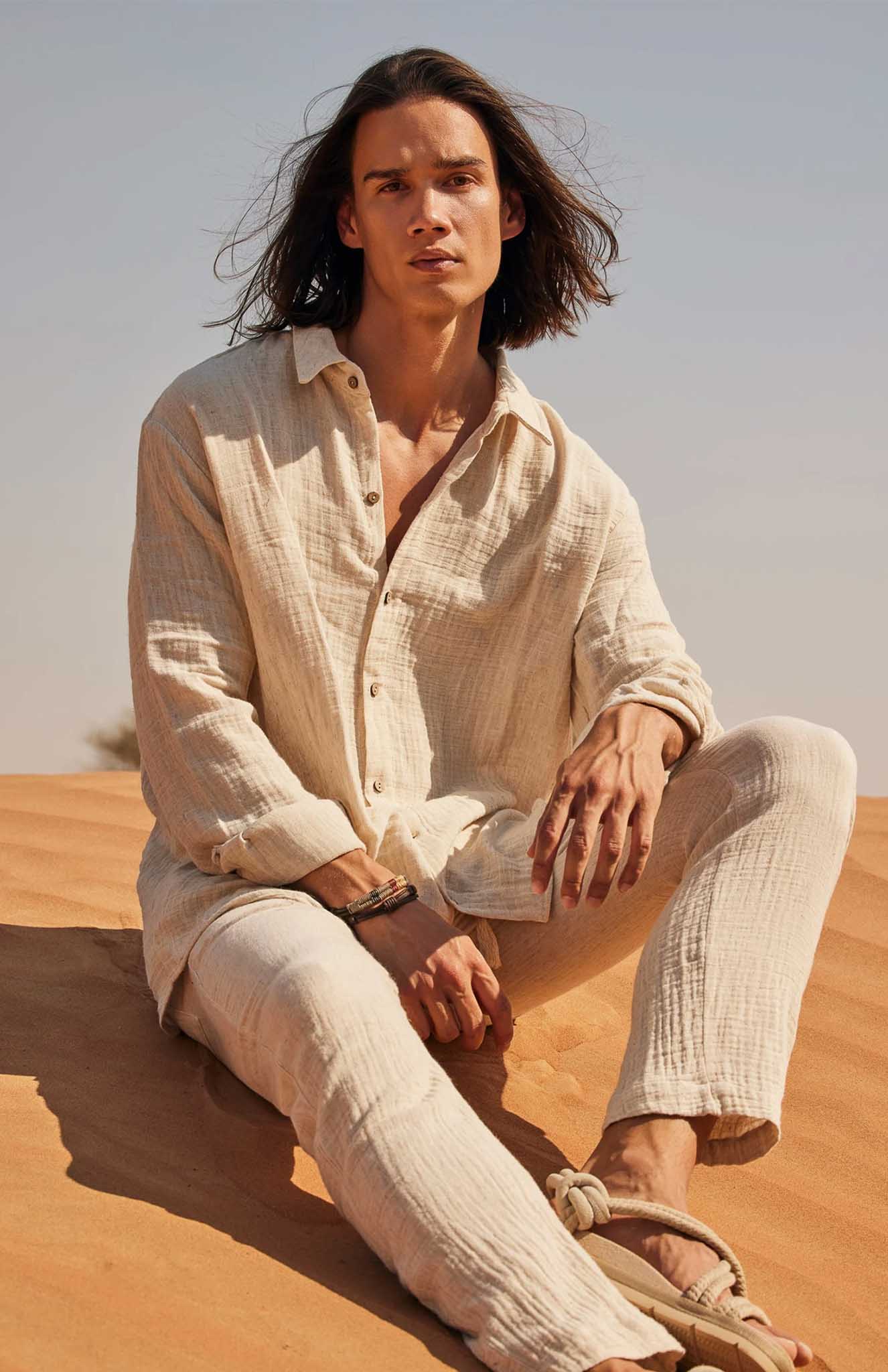 Ensemble Co-ord Beige | Mélange Coton et Lin